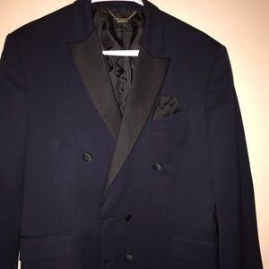 Balmain Men’s Cotton Tuxedo Jacket Size 36